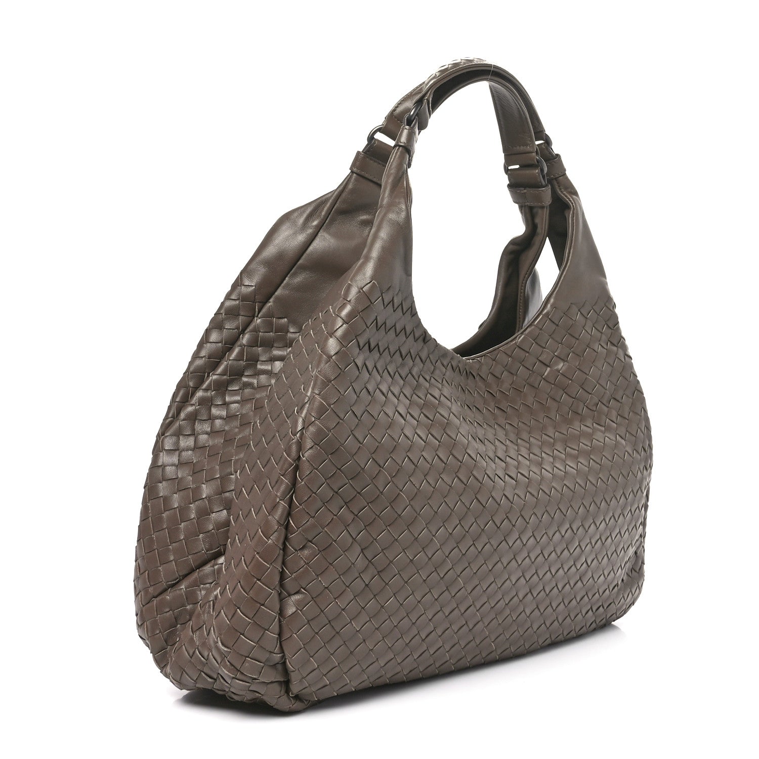 Bottega Veneta Nappa Intrecciato Large Campana Ash Scuro 2 of 11