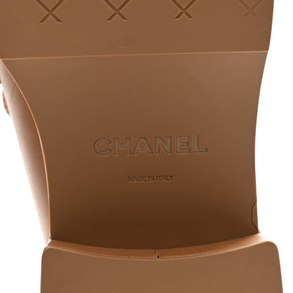 Chanel Calfskin CC Platform Loafers 41 Beige 7 of 9