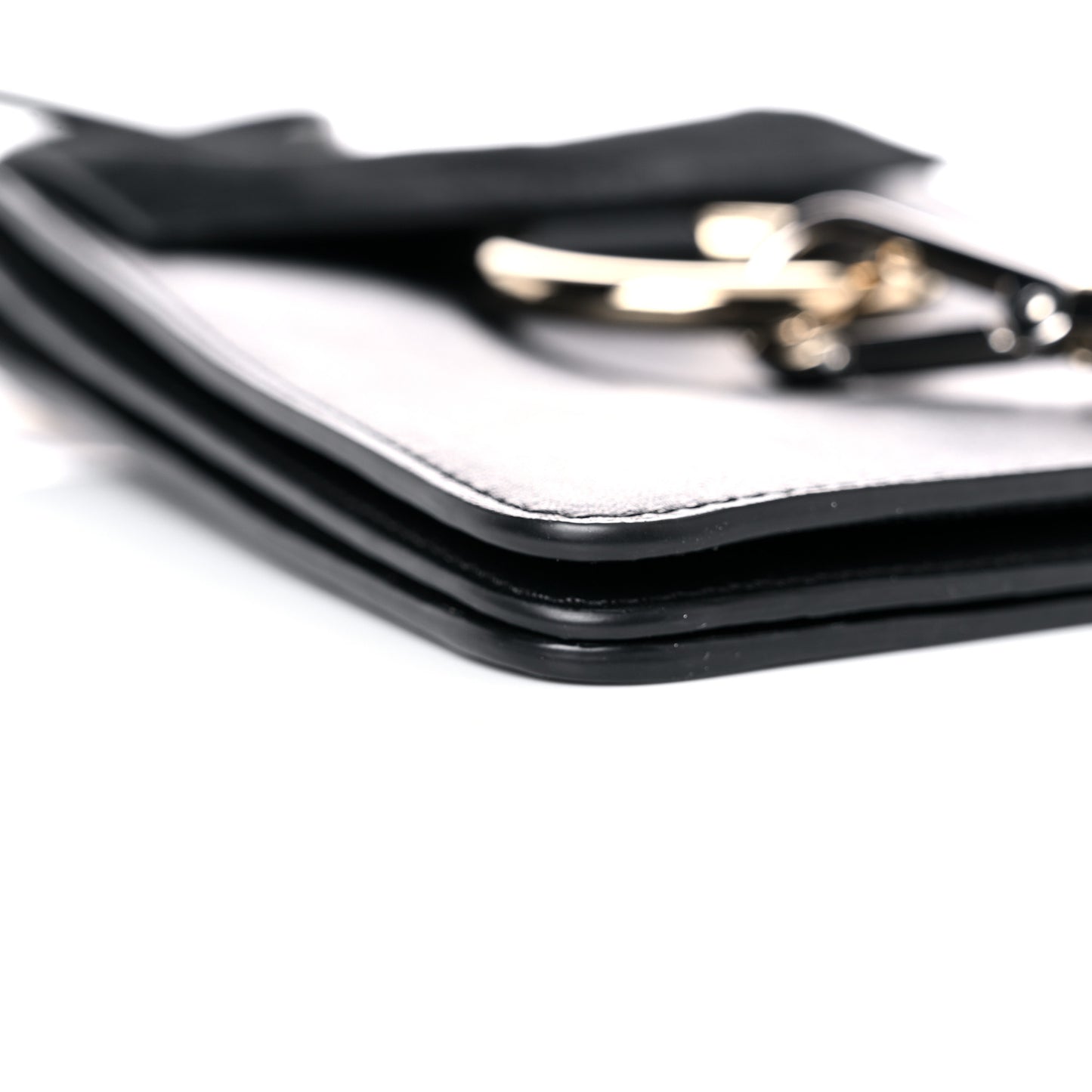 Suede Calfskin Mini Faye Bracelet Bag Black