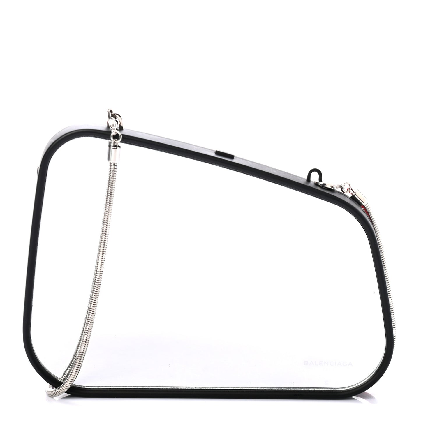 Metal Rear-View Mirror Case Red Hardware