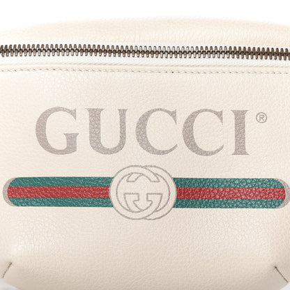 Gucci Grained Calfskin Small Logo Belt Bag White 10 of 10
