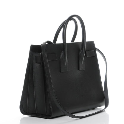Saint Laurent Grained Calfskin Small Sac De Jour Black 4 of 8
