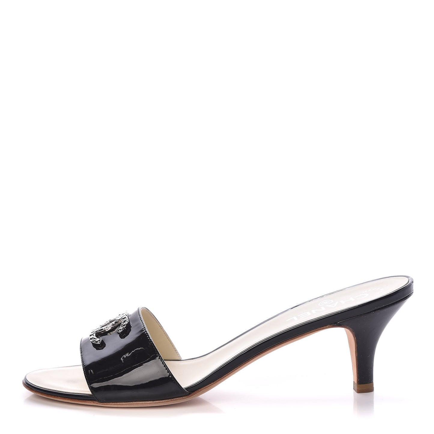 Patent Leather CC Mules 41 Black