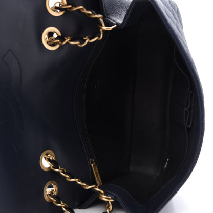 Chanel Caviar Quilted Medium CC Filigree Flap Navy Black 6 of 12