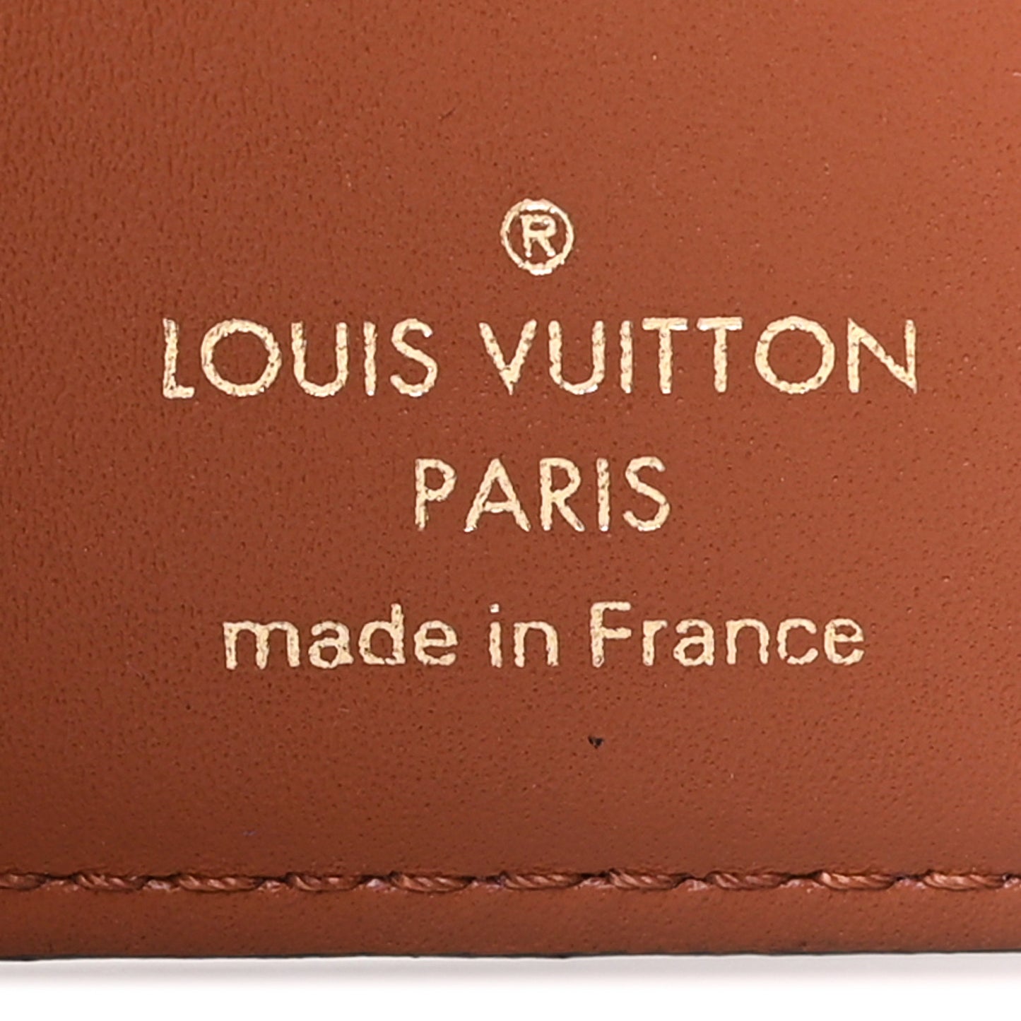 Monogram Flower Lock Compact Wallet Caramel