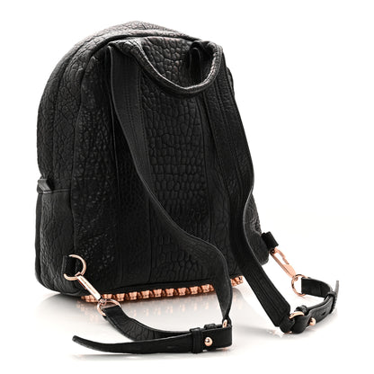 Alexander Wang Pebbled Lambskin Dumbo Backpack Black Rose Gold Hardware 1826177 – FASHIONPHILE