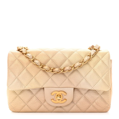 Chanel Metallic Goatskin Quilted Mini Rectangular Flap Gold 1 of 11