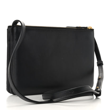 Celine Lambskin Small Trio Crossbody Bag Black 3 of 10