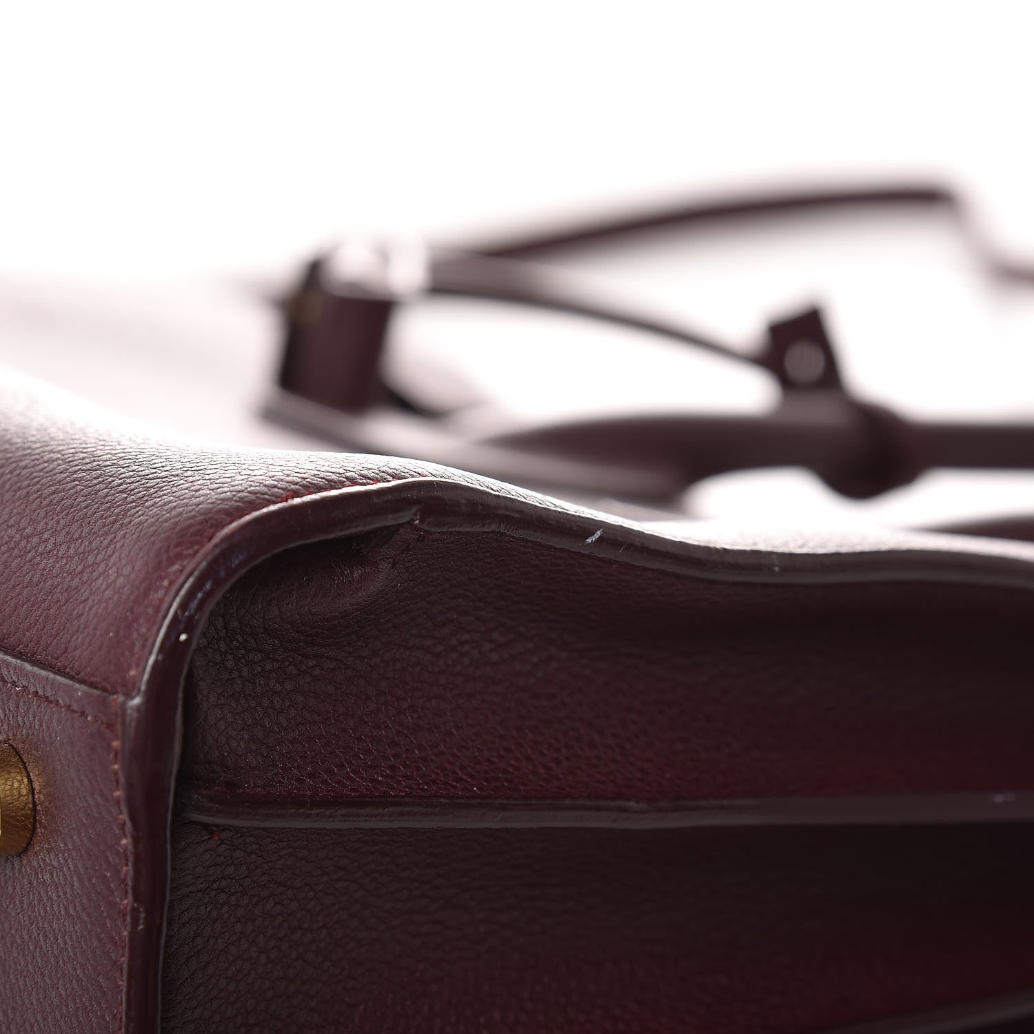 Saint Laurent Grained Calfskin Small Classic Sac De Jour Bordeaux 19 of 20