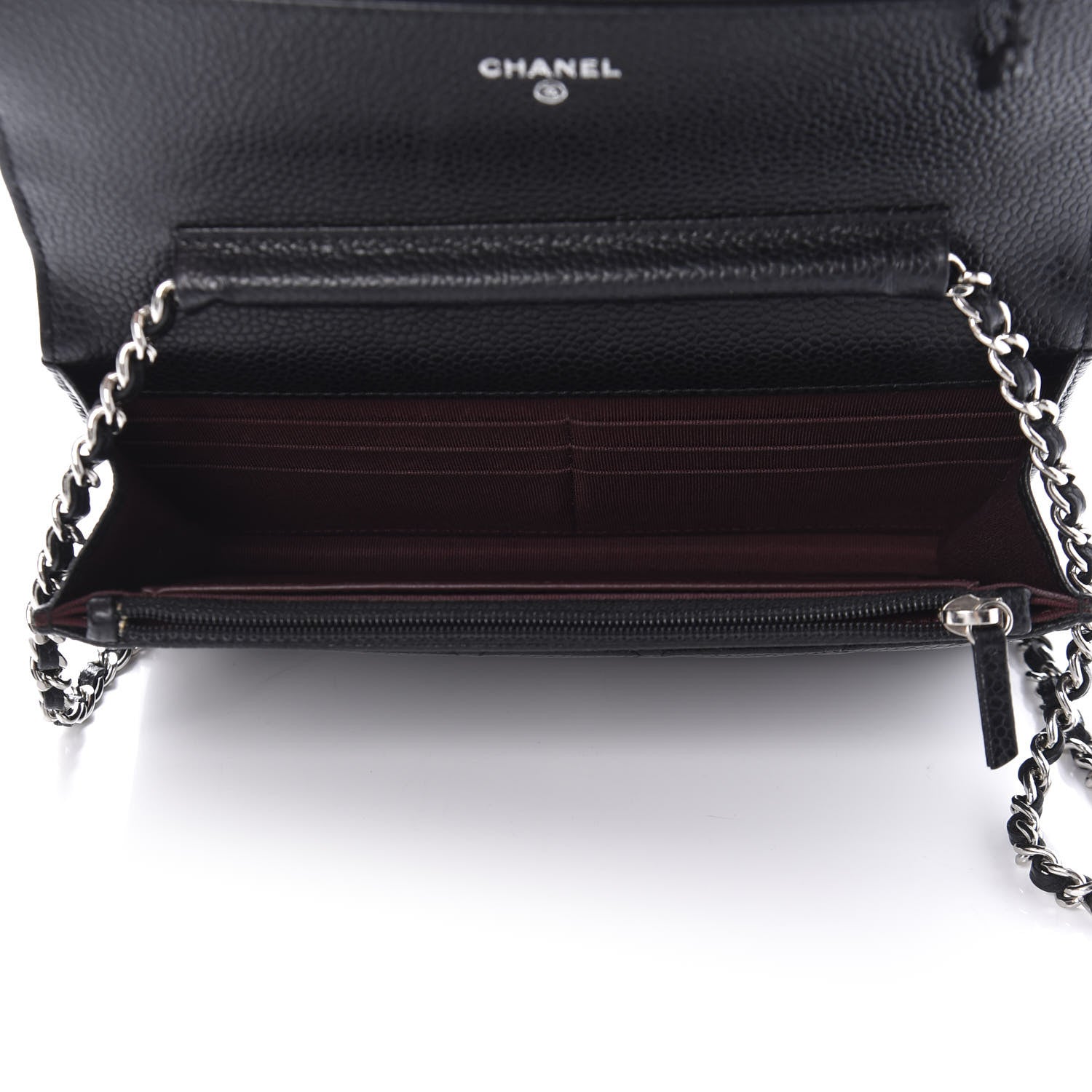 Chanel Caviar Quilted Wallet On Chain WOC Black 5 of 11