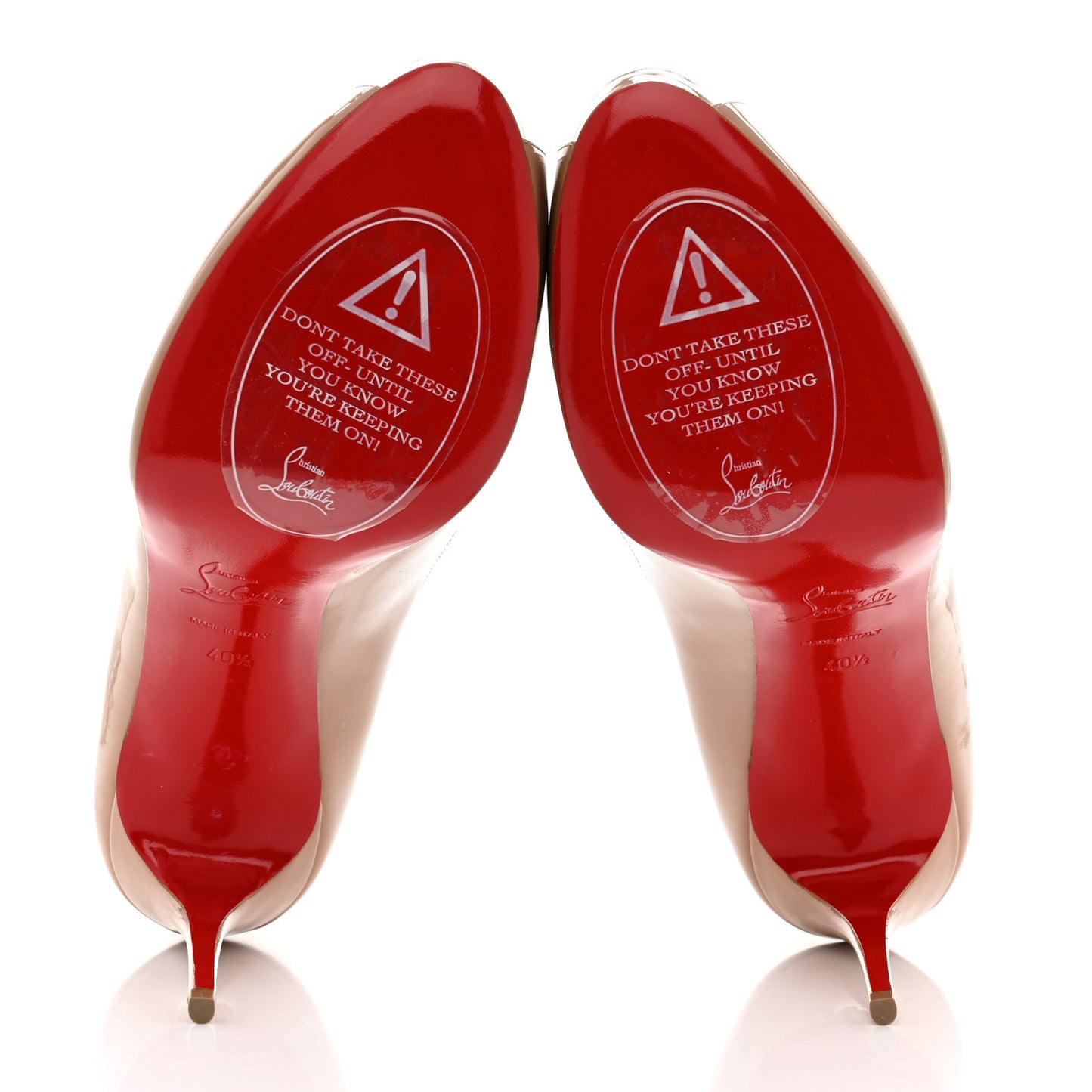 Patent New Very Prive 100 Pumps 40.5 Nude