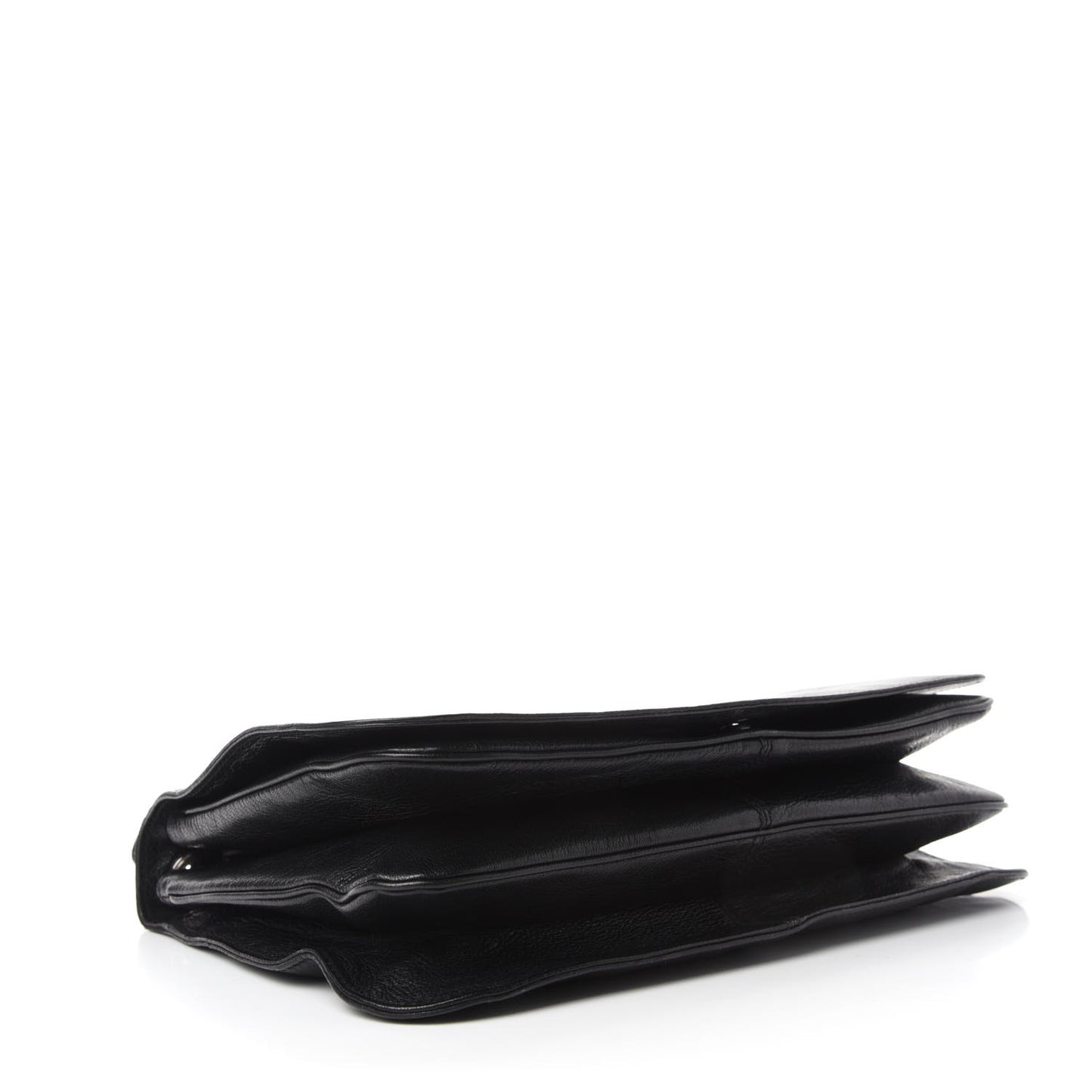 Calfskin Blondie Medium Shoulder Flap Black