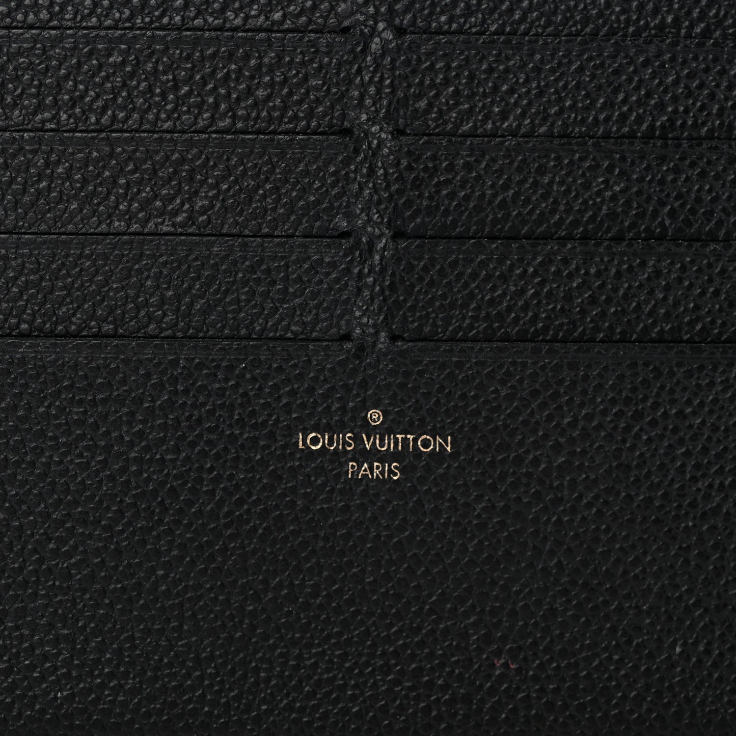 Calfskin Felicie Chain Wallet Card Holder Insert Black