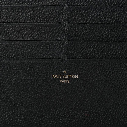 Louis Vuitton Calfskin Felicie Chain Wallet Card Holder Insert Black 6 of 6