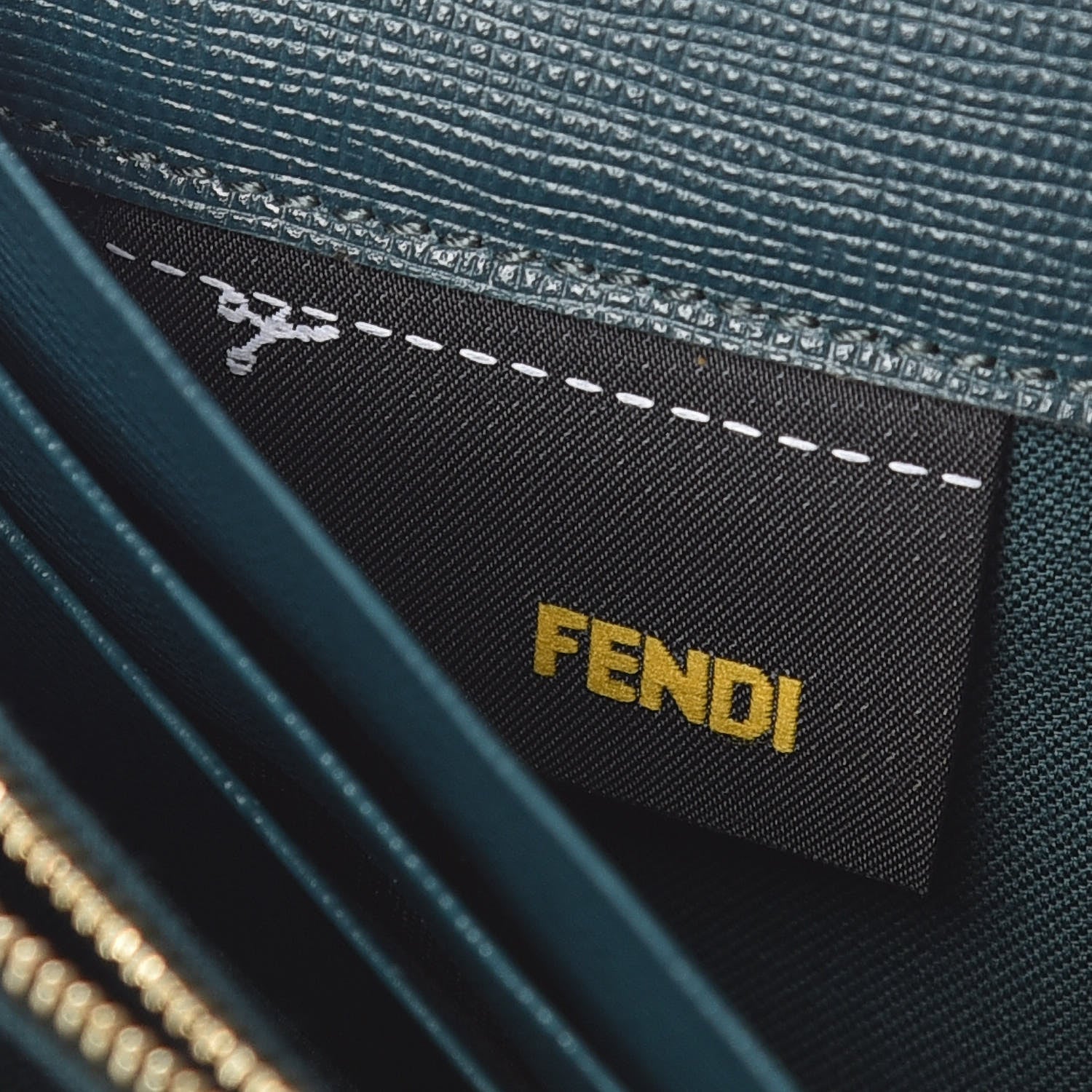 Fendi Vitello Crystal Tooth Monster Continental Wallet Oceano Multicolor 7 of 10