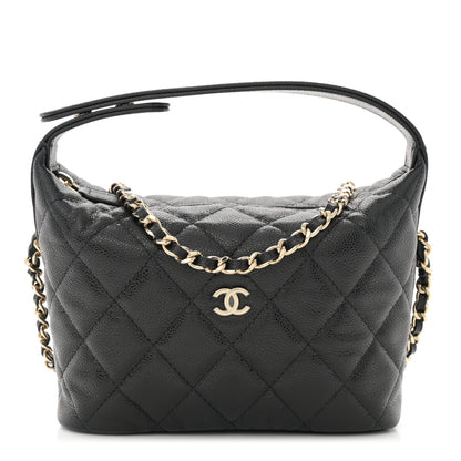 Chanel Caviar Quilted Hobo Black 1 of 11