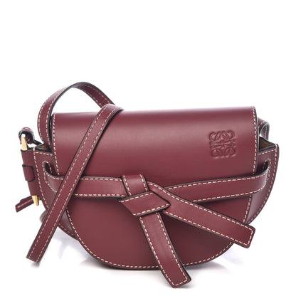 Loewe Calfskin Mini Gate Crossbody Bag Wine 1 of 6