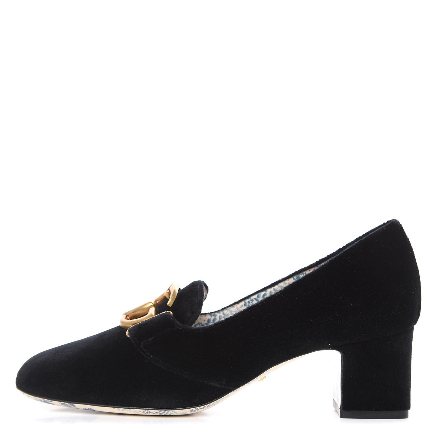Softy Velvet GG Victoire 55mm Loafer Pumps 37.5 Black