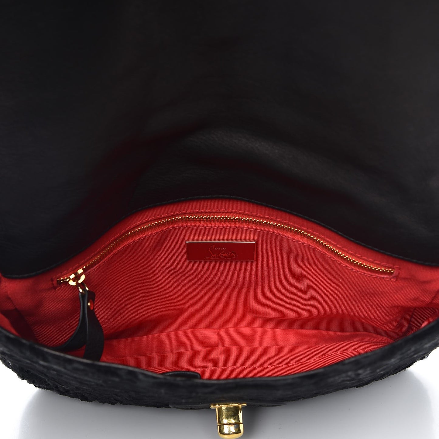 Astrakhan Small Messenger Bag Black