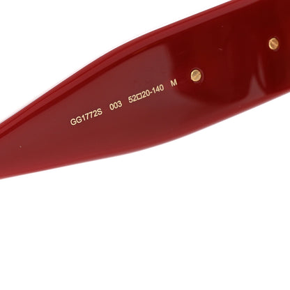 Gucci Acetate Square Sunglasses GG1772S Red 6 of 9