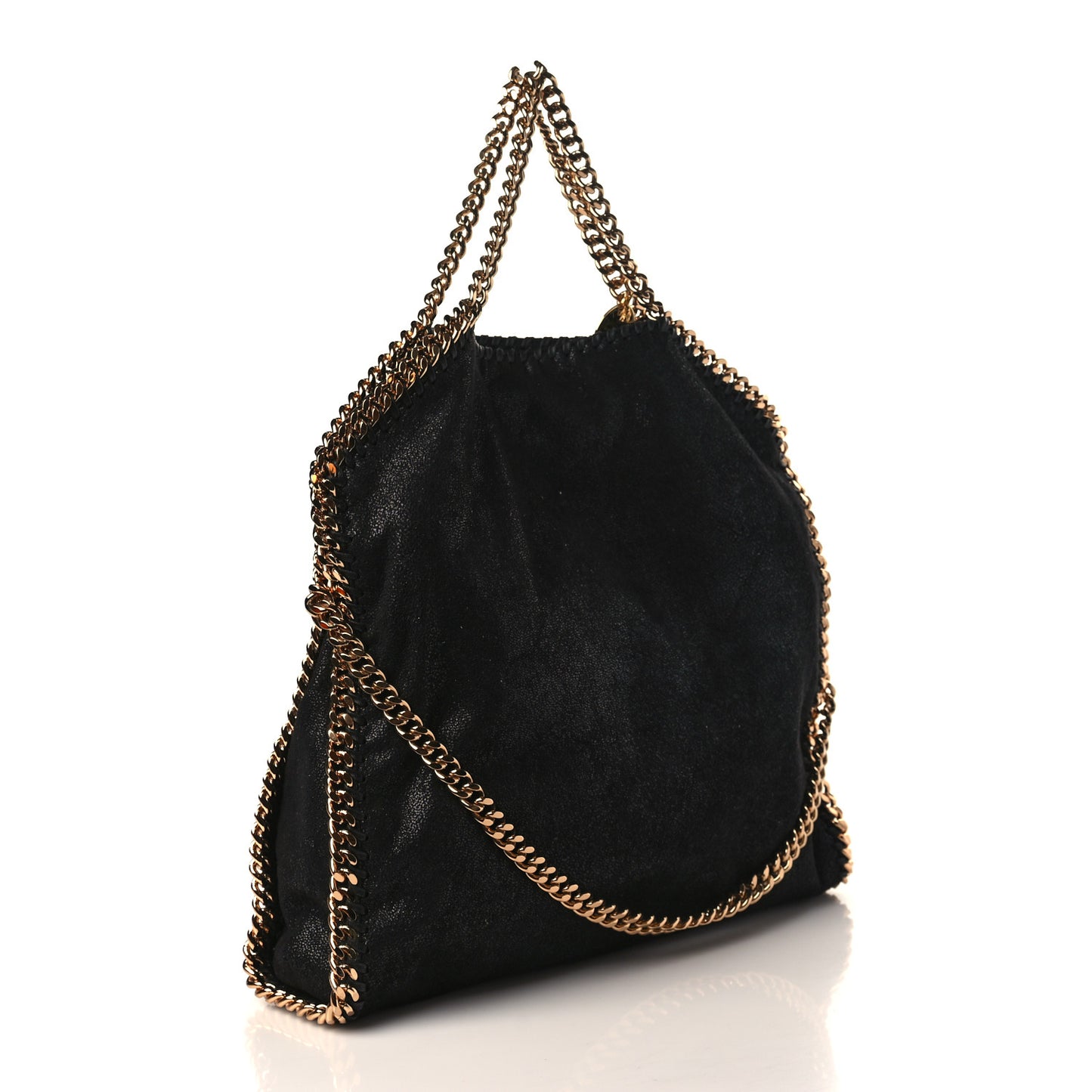 Shaggy Deer Falabella Fold Over Tote Black