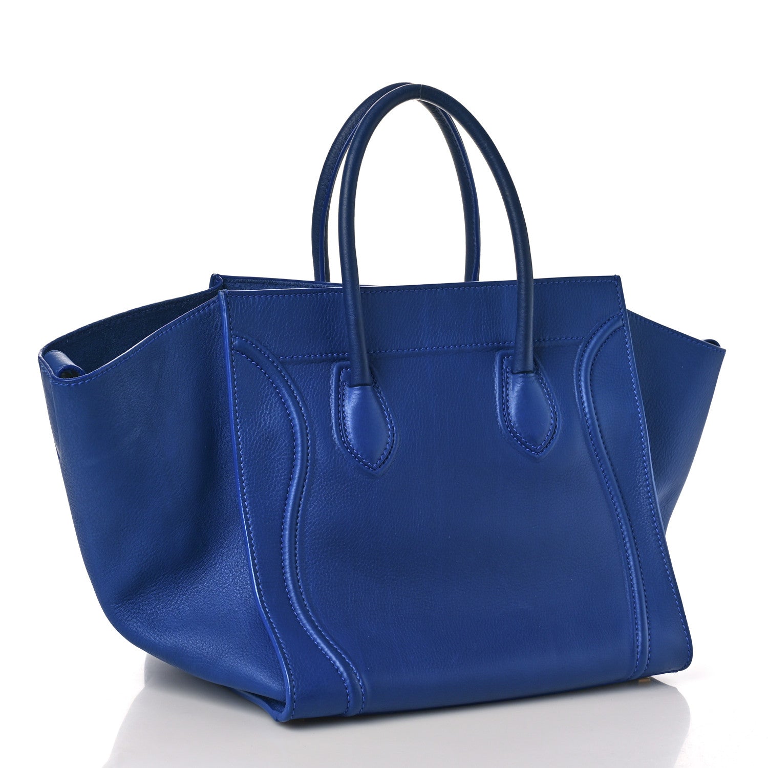 Celine Supple Calfskin Medium Phantom Luggage Royal Blue 3 of 9