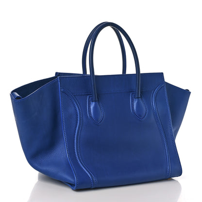 Celine Supple Calfskin Medium Phantom Luggage Royal Blue 3 of 9