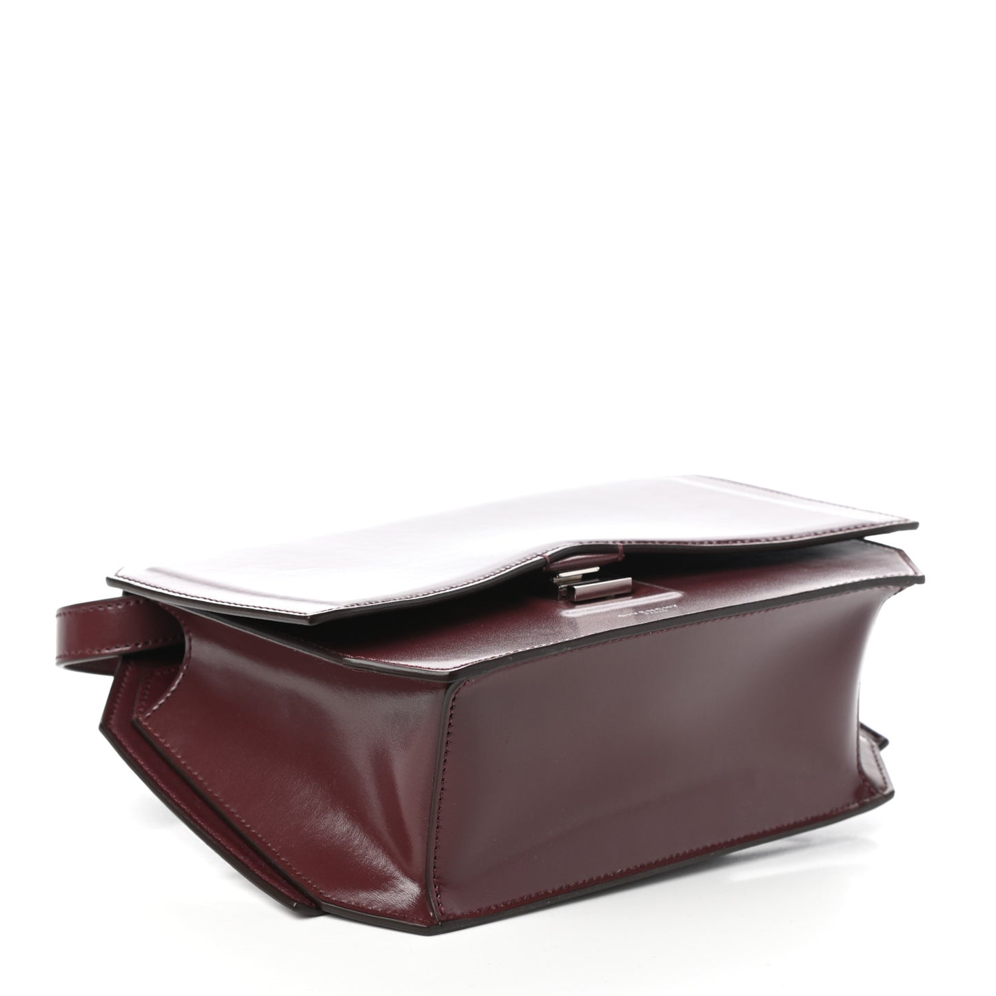 Calfskin Medium Bow Cut Shoulder Bag Burgundy