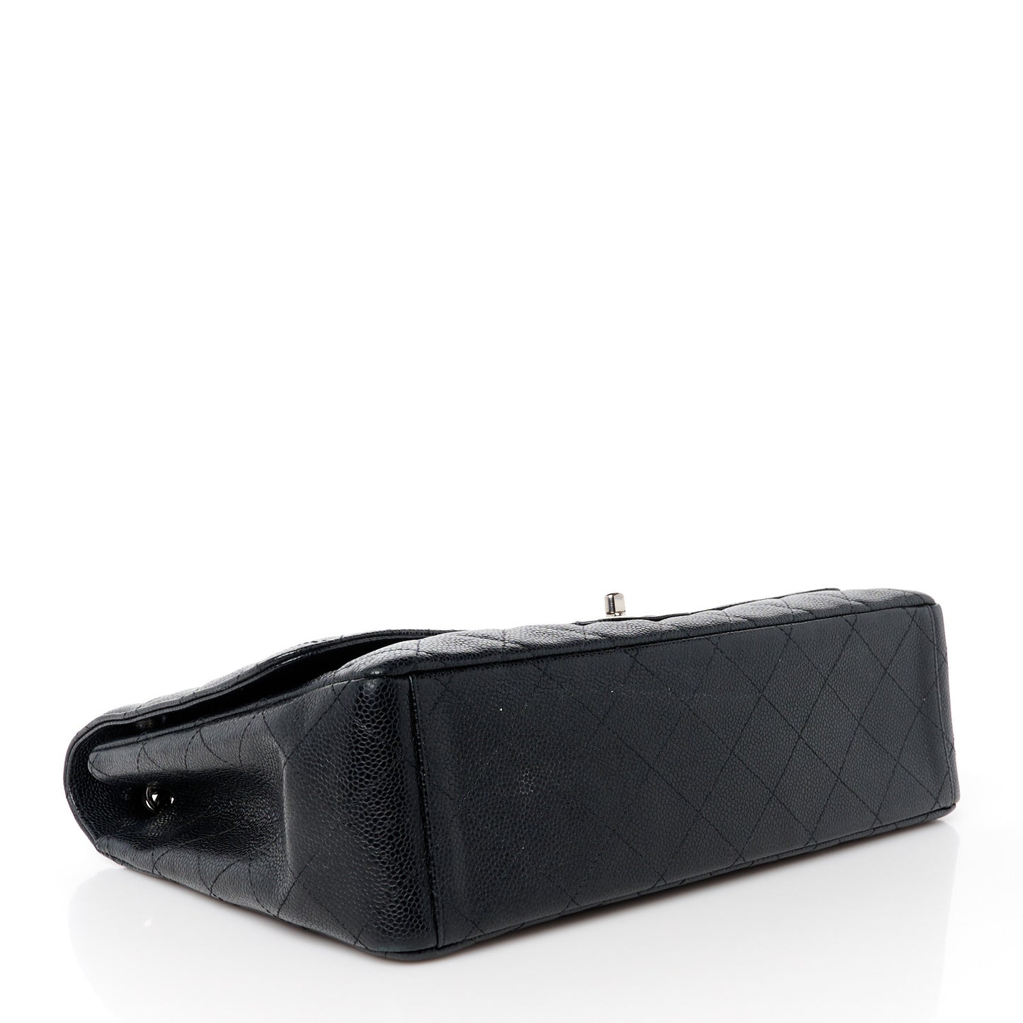 Caviar Quilted Maxi Single Flap Black