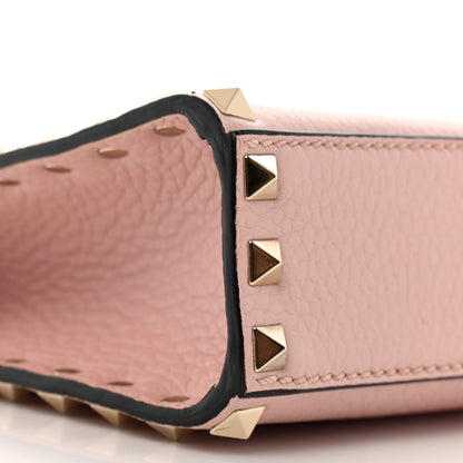 Valentino Garavani Pebbled Calfskin Medium Rockstud Flip Lock Crossbody Bag Loto 8 of 11