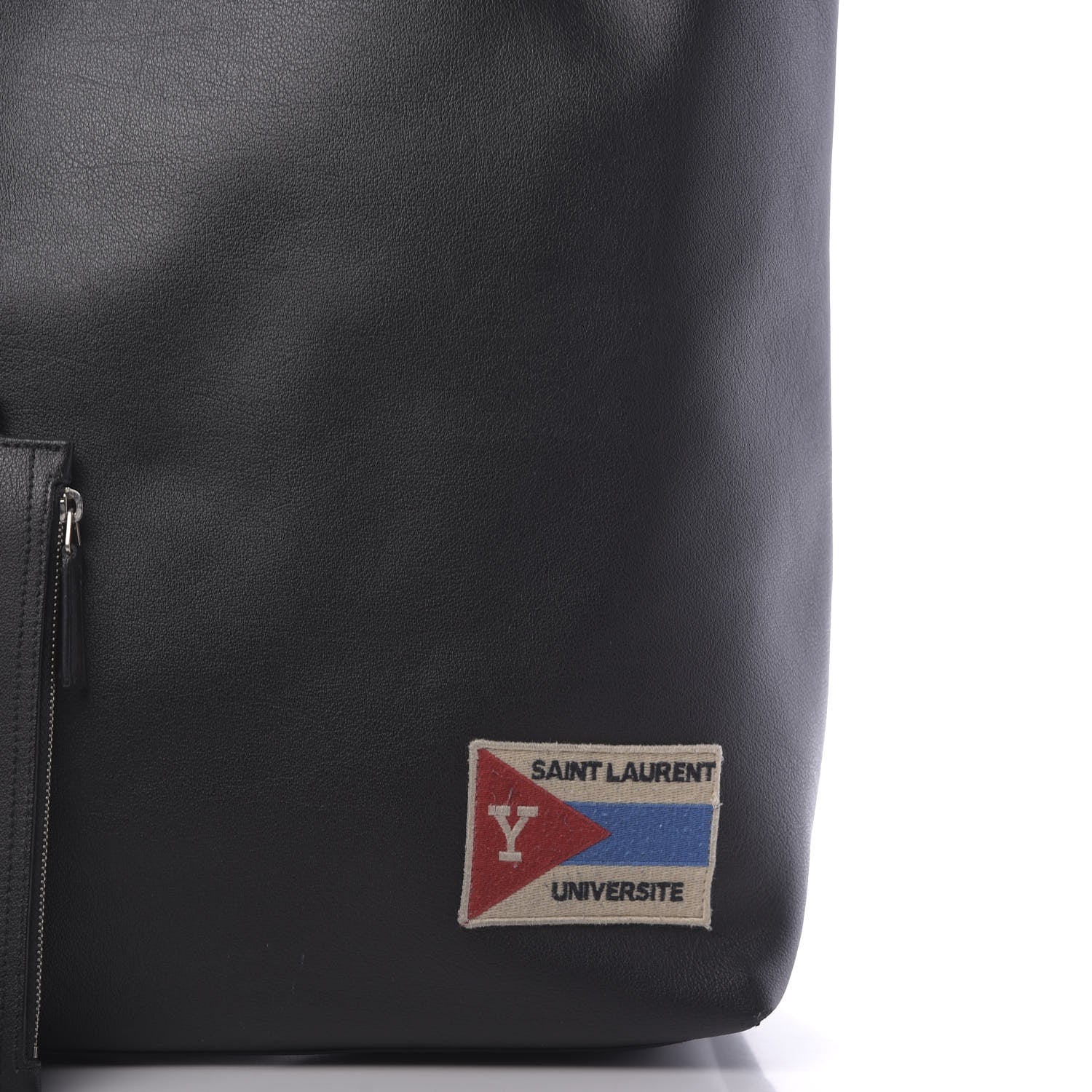 Saint Laurent Calfskin Universite Shopping Tote Black 10 of 12