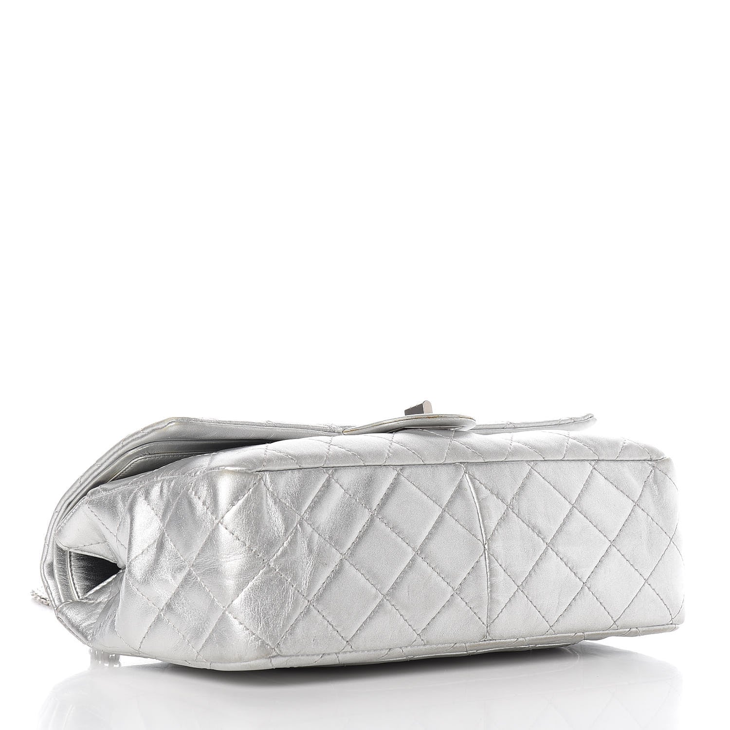 Chanel Metallic Lambskin Quilted 2.55 Reissue 227 Flap Silver 4 of 10