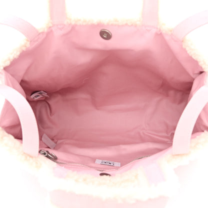 Telfar X UGG Suede Shearling Medium Shopping Bag Pink 5 of 11