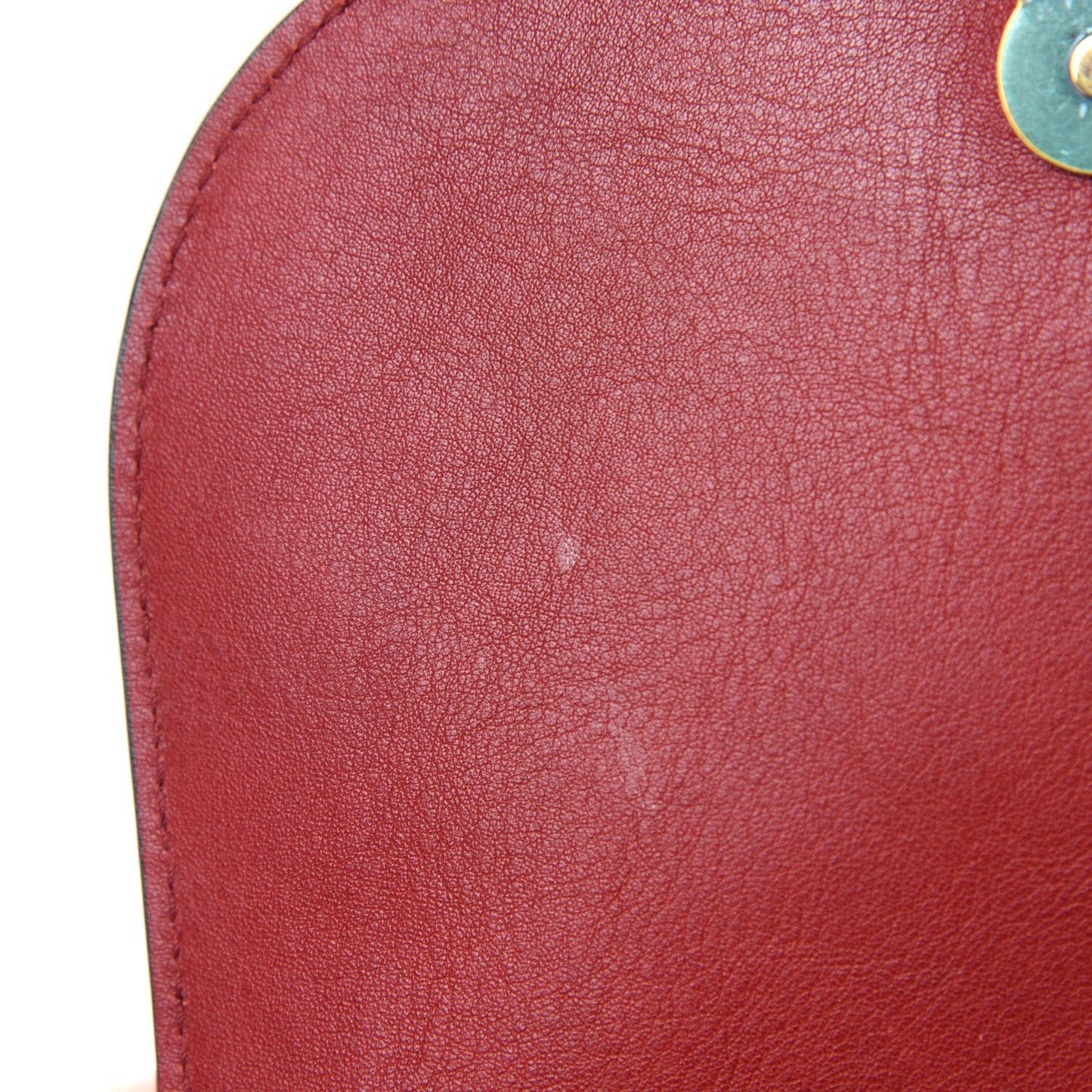 Calfskin Suede Small Nile Bracelet Bag Intense Red