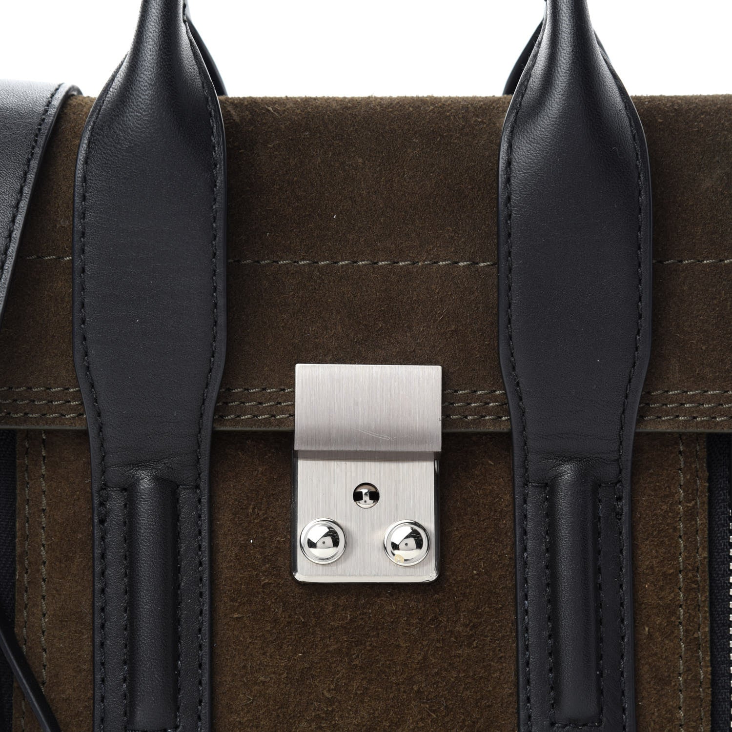 3.1 Phillip Lim Suede Calfskin Mini Pashli Satchel Dark Moss 10 of 10