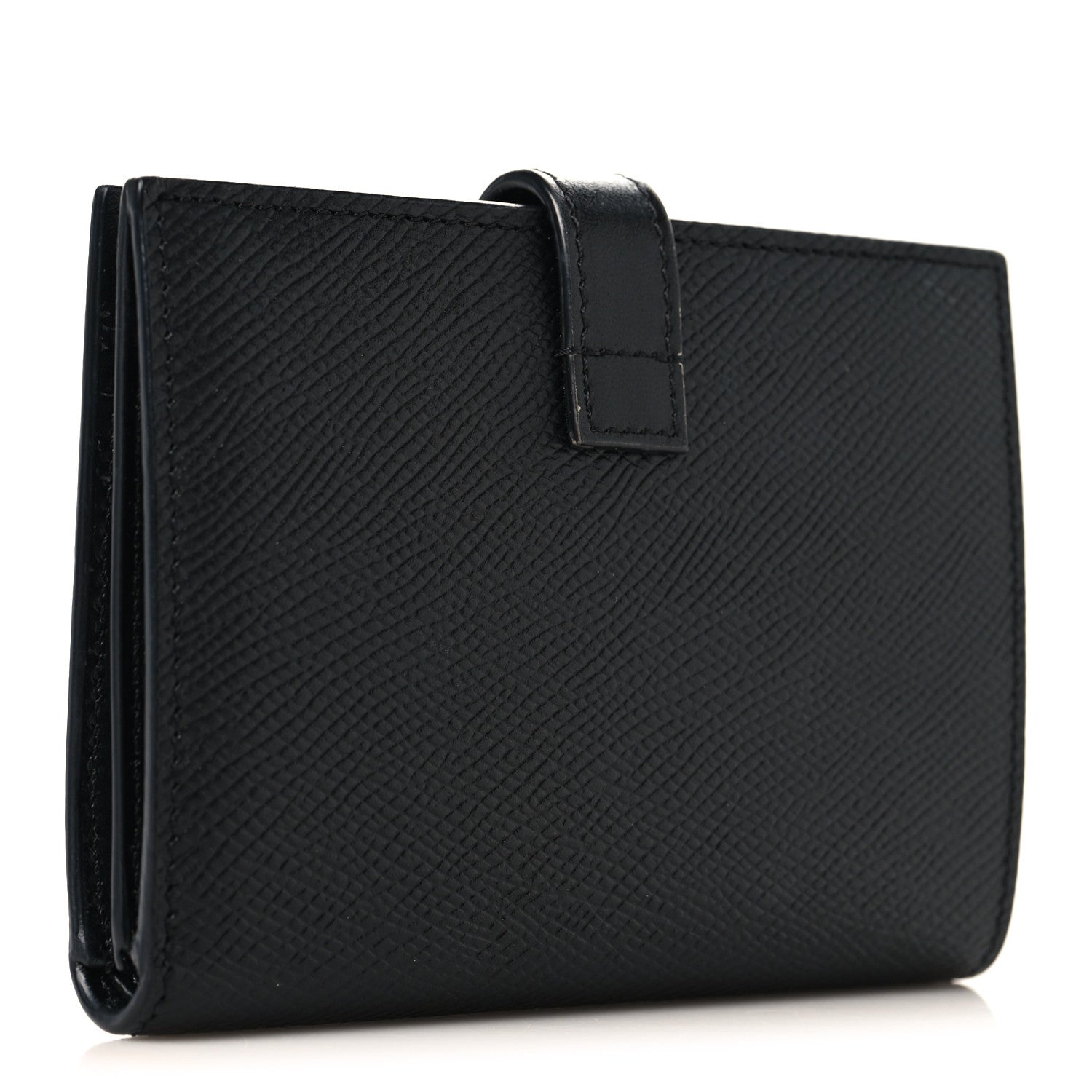 Celine Grained Calfskin Medium Multifunction Strap Wallet Black 3 of 8