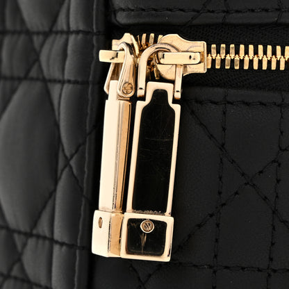 Christian Dior Lambskin Cannage Micro Lady Dior Vanity Case Black 11 of 13