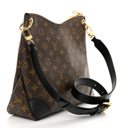 Louis Vuitton Monogram Odeon MM Black 3 of 9