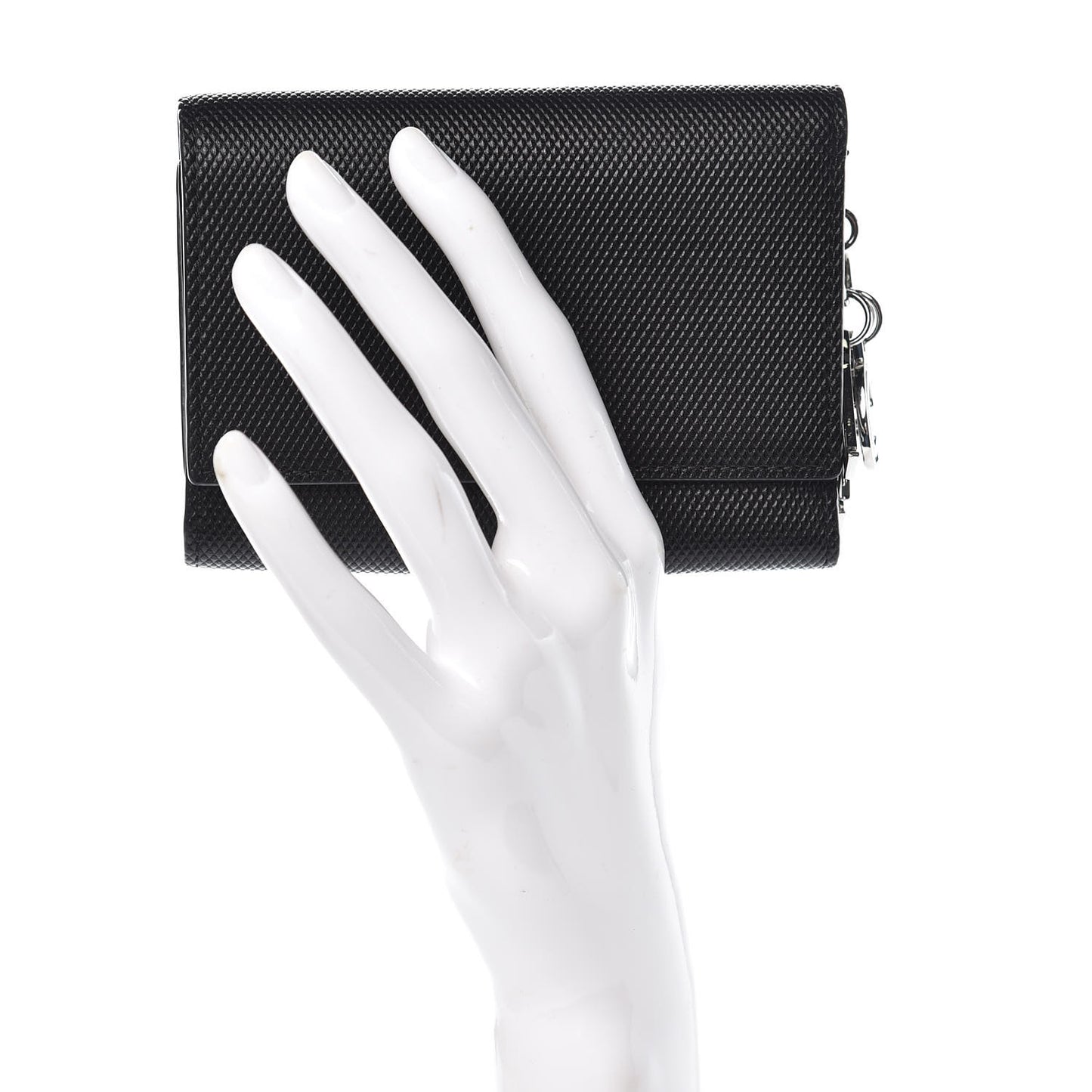 Saffiano Tri-Fold Wallet Black