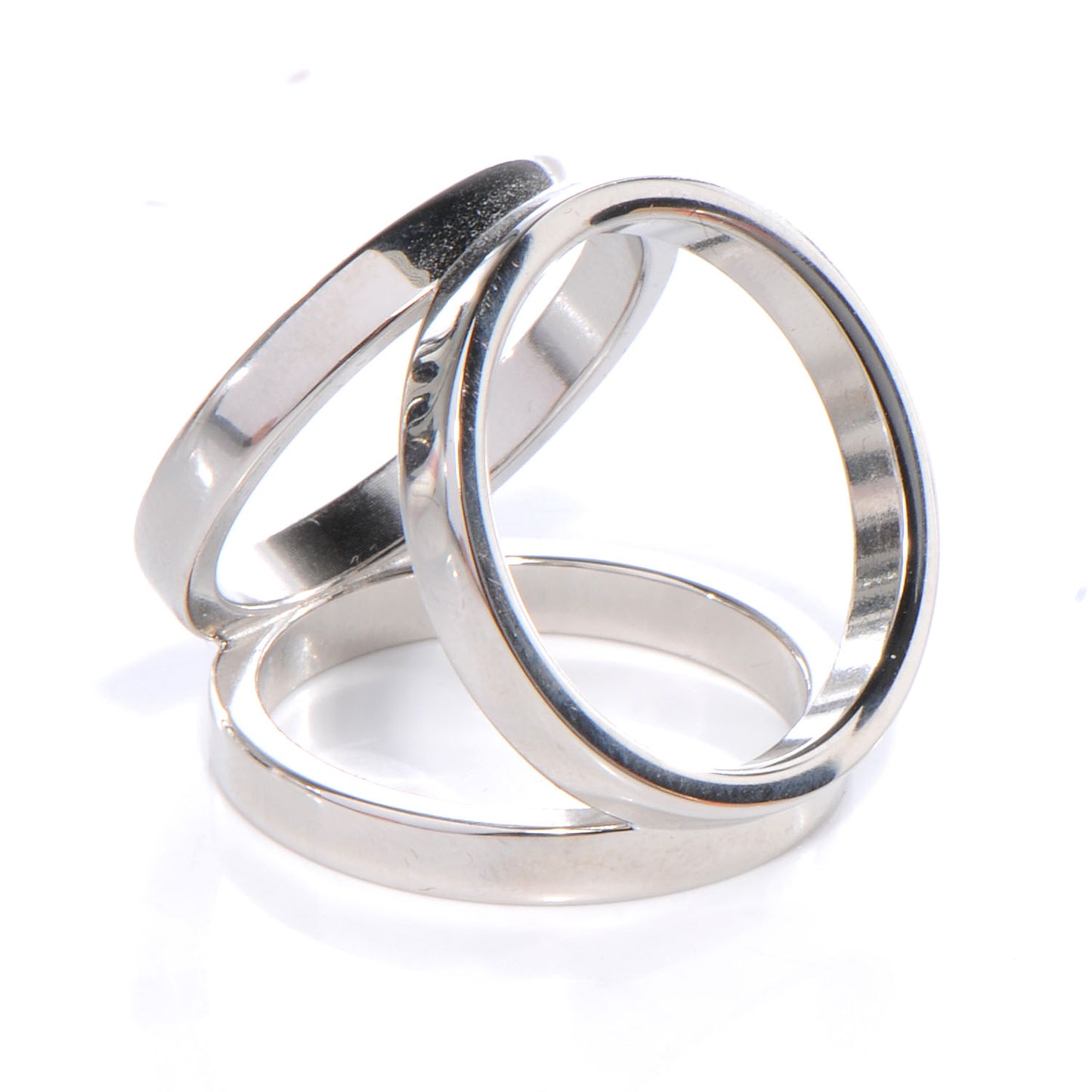 Palladium Trio Scarf Ring
