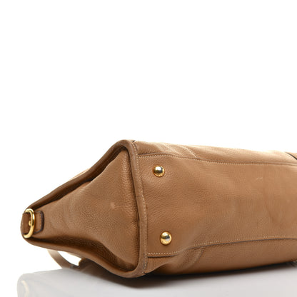 Prada Vitello Daino Shopping Satchel Caramel 5 of 11