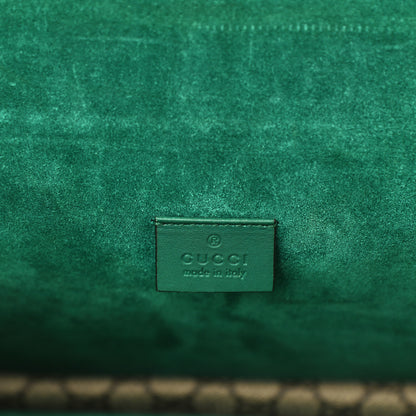 Gucci GG Supreme Monogram Embroidered Medium Dionysus Shoulder Bag Emerald 6 of 10