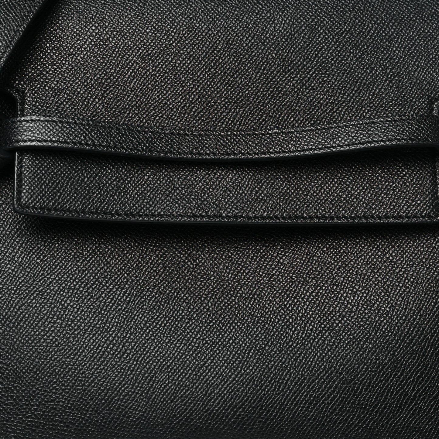 Grained Calfskin Mini Belt Bag Black