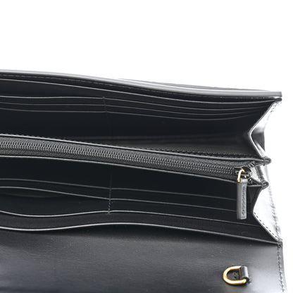 Gucci Guccissima Padlock Continental Chain Wallet Black 5 of 9