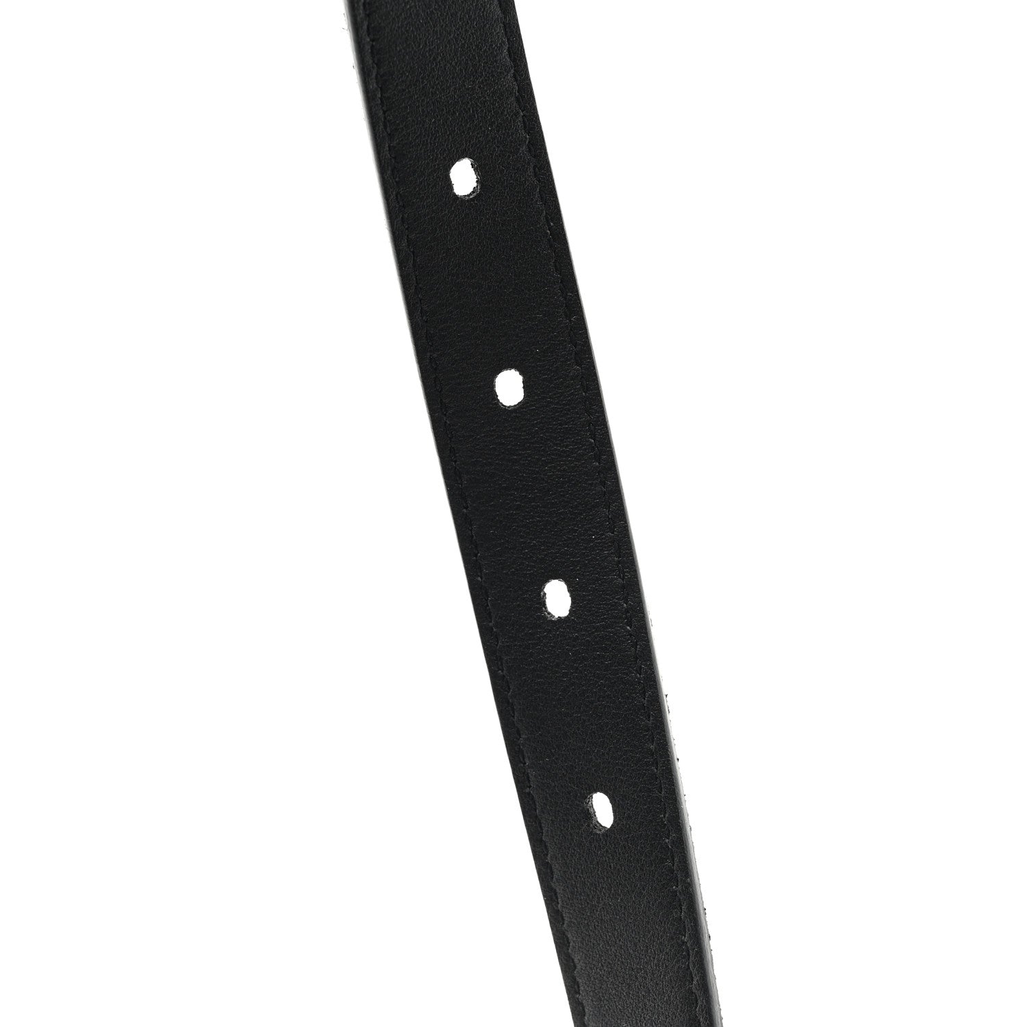 Saint Laurent Suede Calfskin Monogram Square Buckle Belt 75 30 Black 5 of 6
