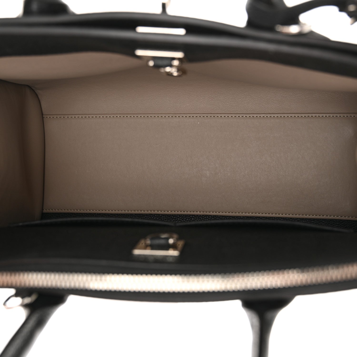 Louis Vuitton Taurillon City Steamer MM Black Beige 5 of 12