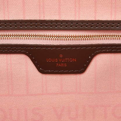 Louis Vuitton Damier Ebene Neo Neverfull MM Rose Ballerine 7 of 11