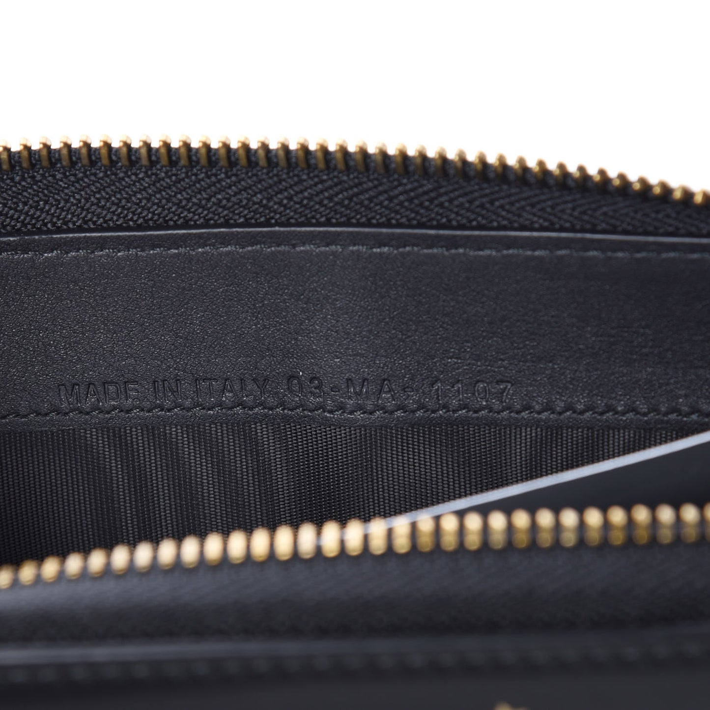 Calfskin Stars Voyageur Zip Around Wallet Black