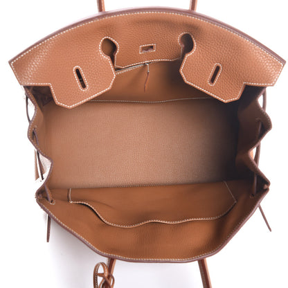 Hermes Taurillon Clemence Birkin 35 Gold 7 of 39