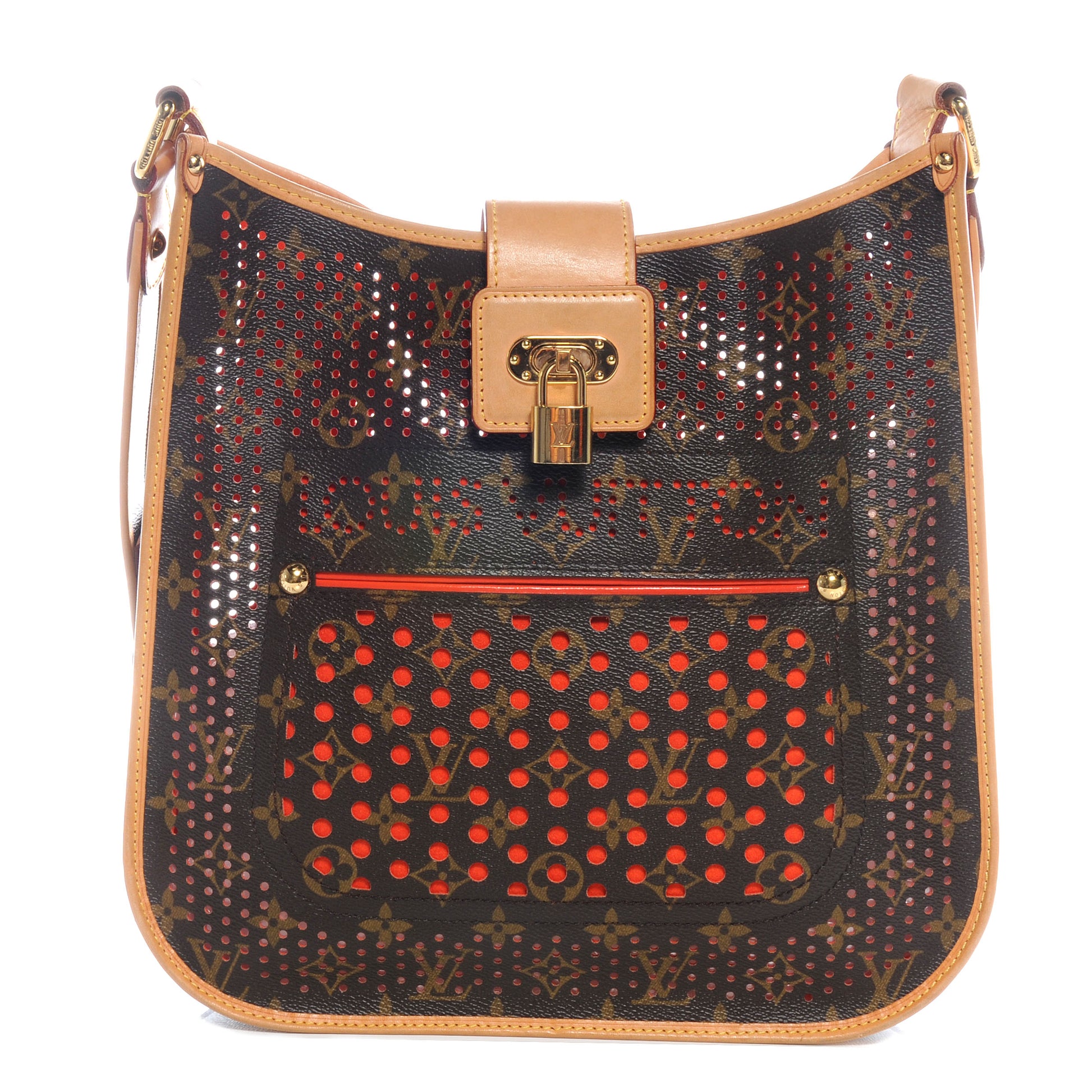 Louis Vuitton Monogram Perforated Musette Orange 1 of 7